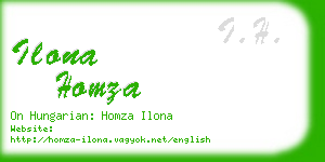 ilona homza business card